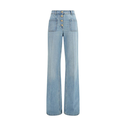 Jean en denim de coton bleu Valentino Garavani