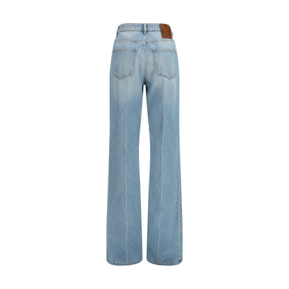 Jean en denim de coton bleu Valentino Garavani