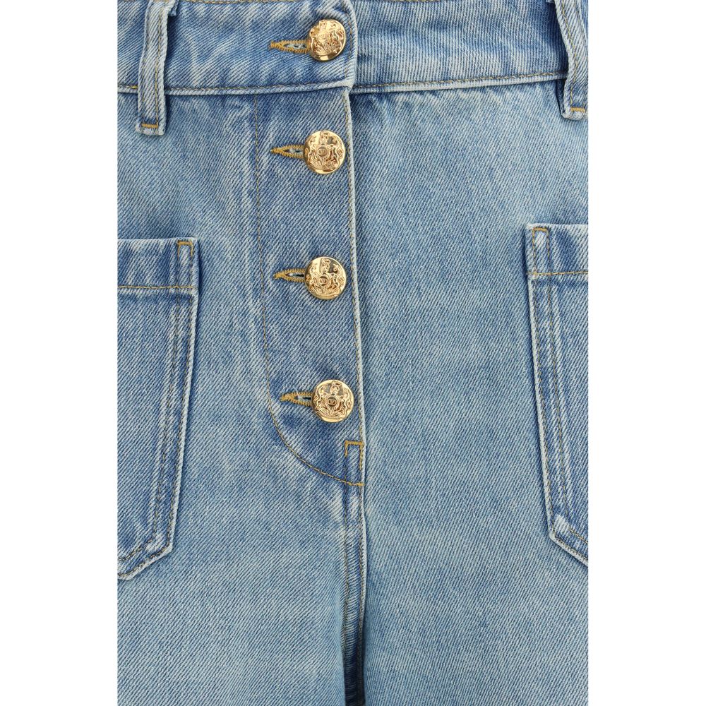 Jean en denim de coton bleu Valentino Garavani