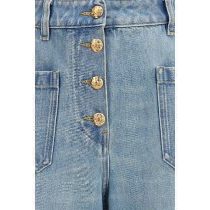 Jean en denim de coton bleu Valentino Garavani