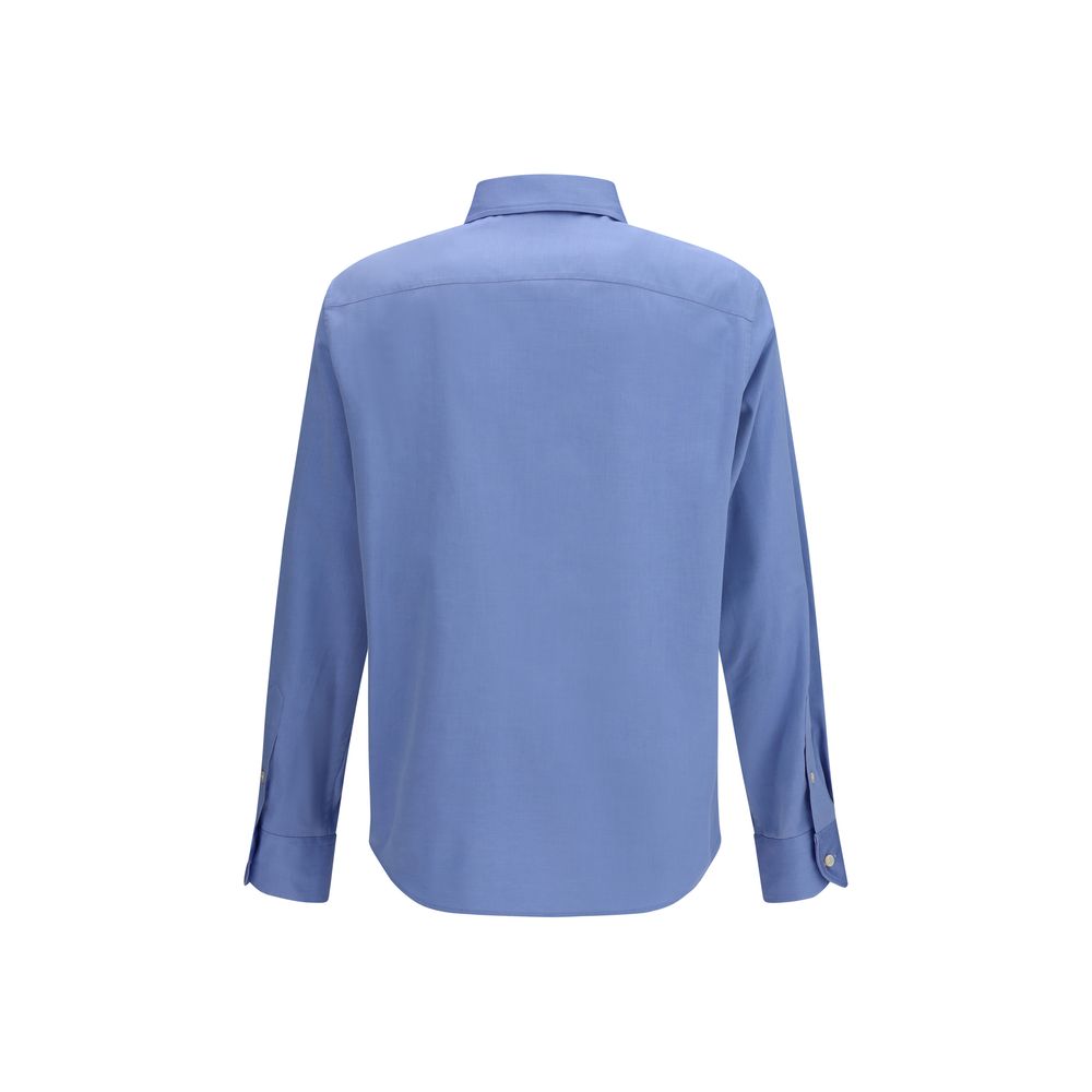 Camisa de algodón azul Valentino Garavani