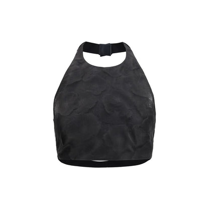 Camisa de seda negra estampada Max Mara