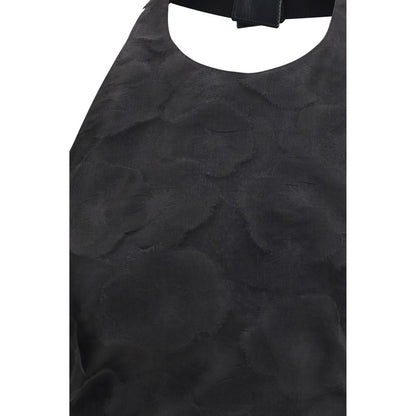 Camisa de seda negra estampada Max Mara