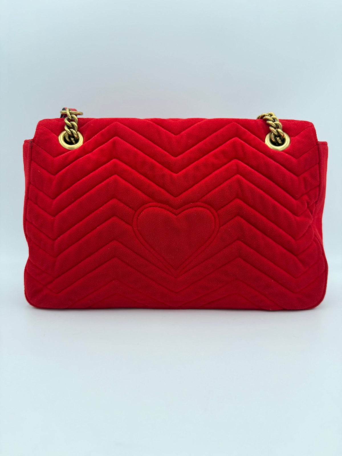 Sac à Main Gucci Marmont Collection Velours Rouge