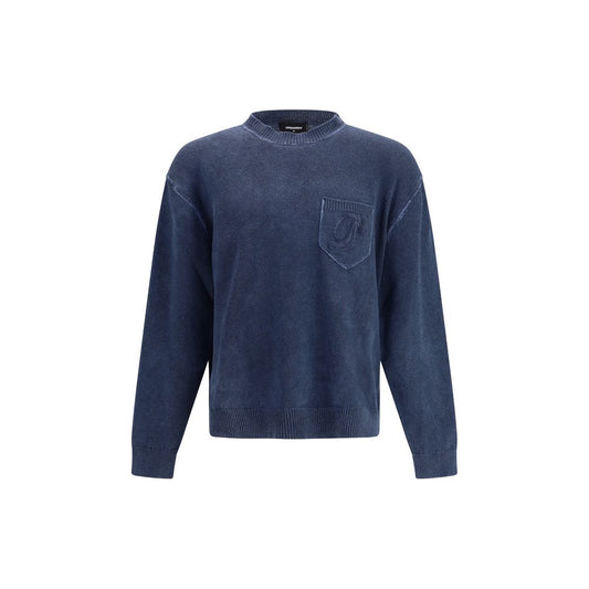 Sweat-shirt Dsquared² en polyester bleu