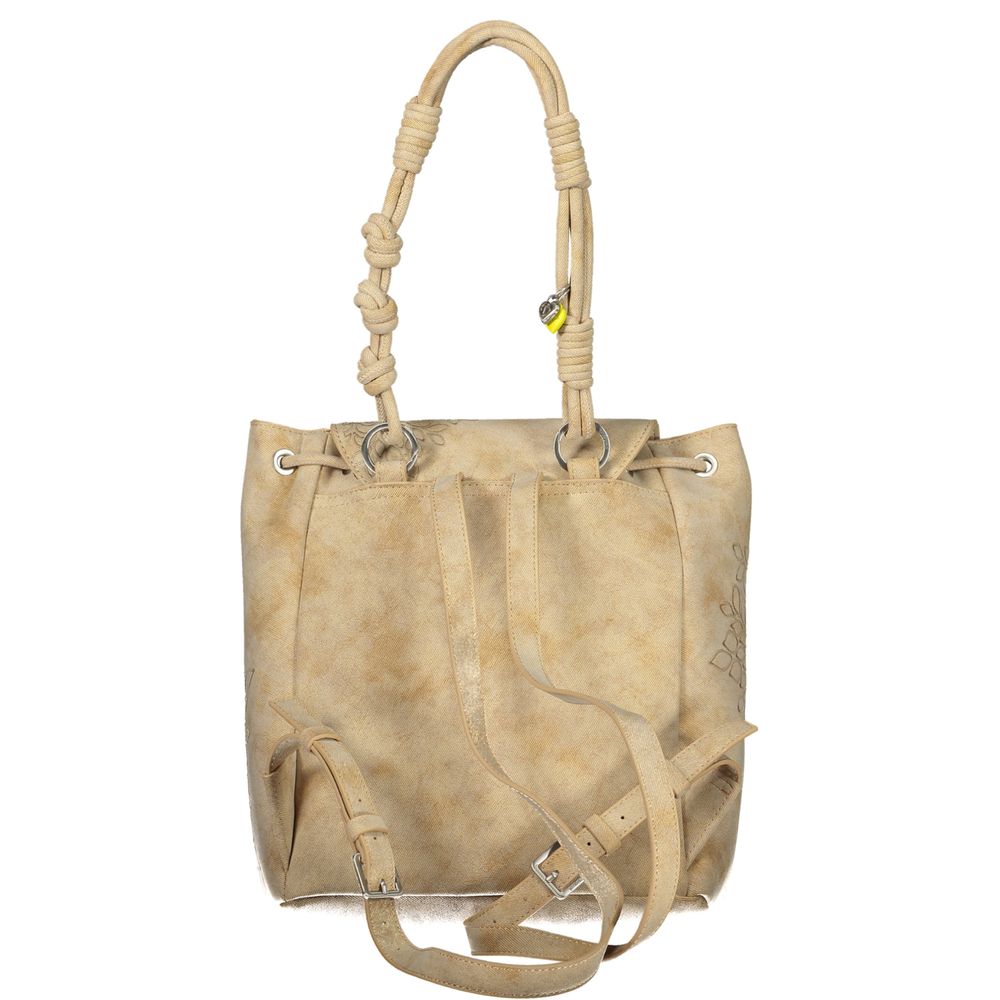 Desigual Beige Polyurethane Women's Backpack