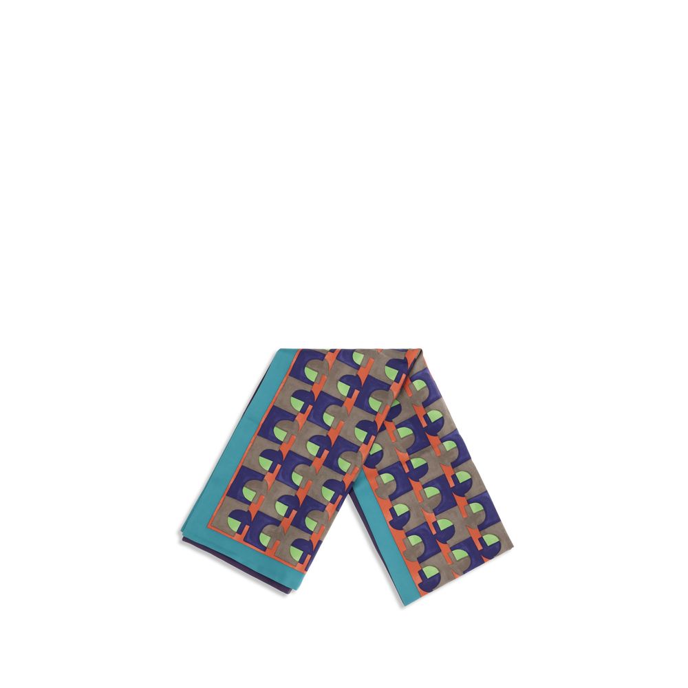 Pañuelo de seda multicolor Miu Miu