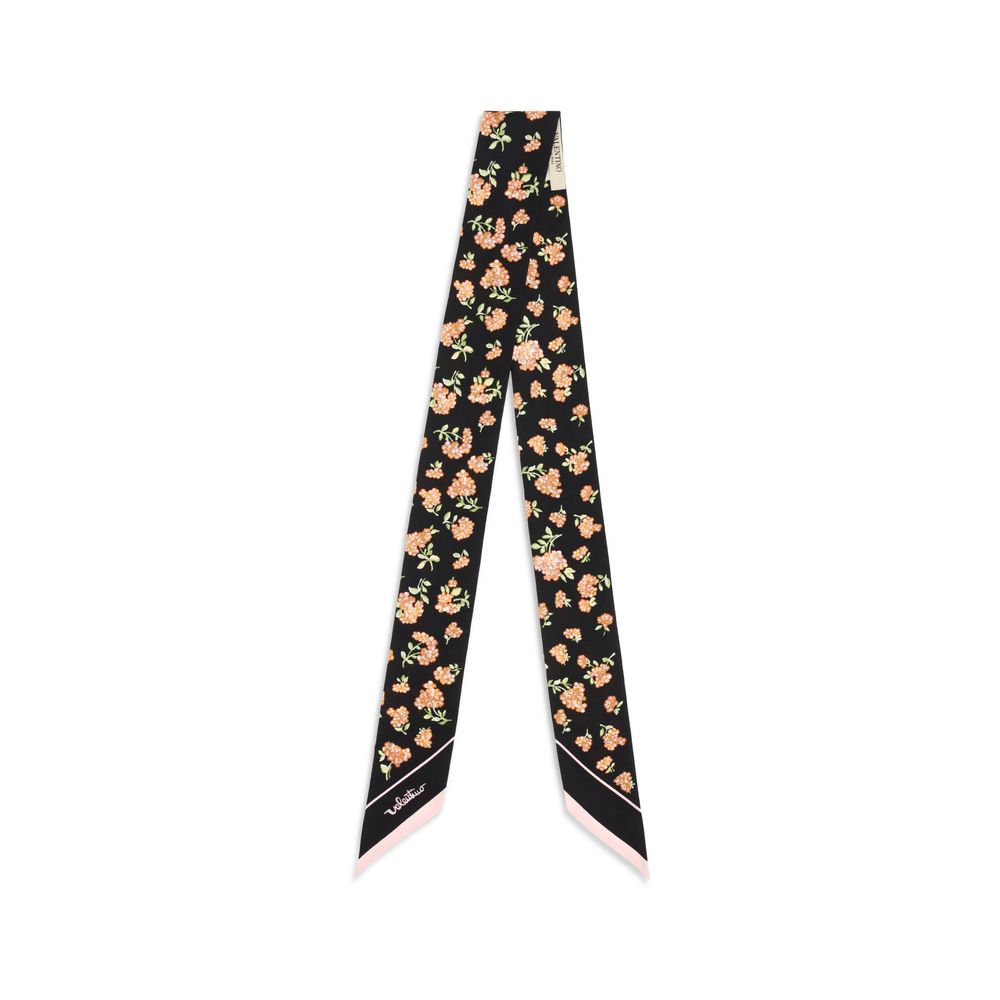Valentino Garavani Pañuelo De Seda Multicolor Mazzetto Coriandolo