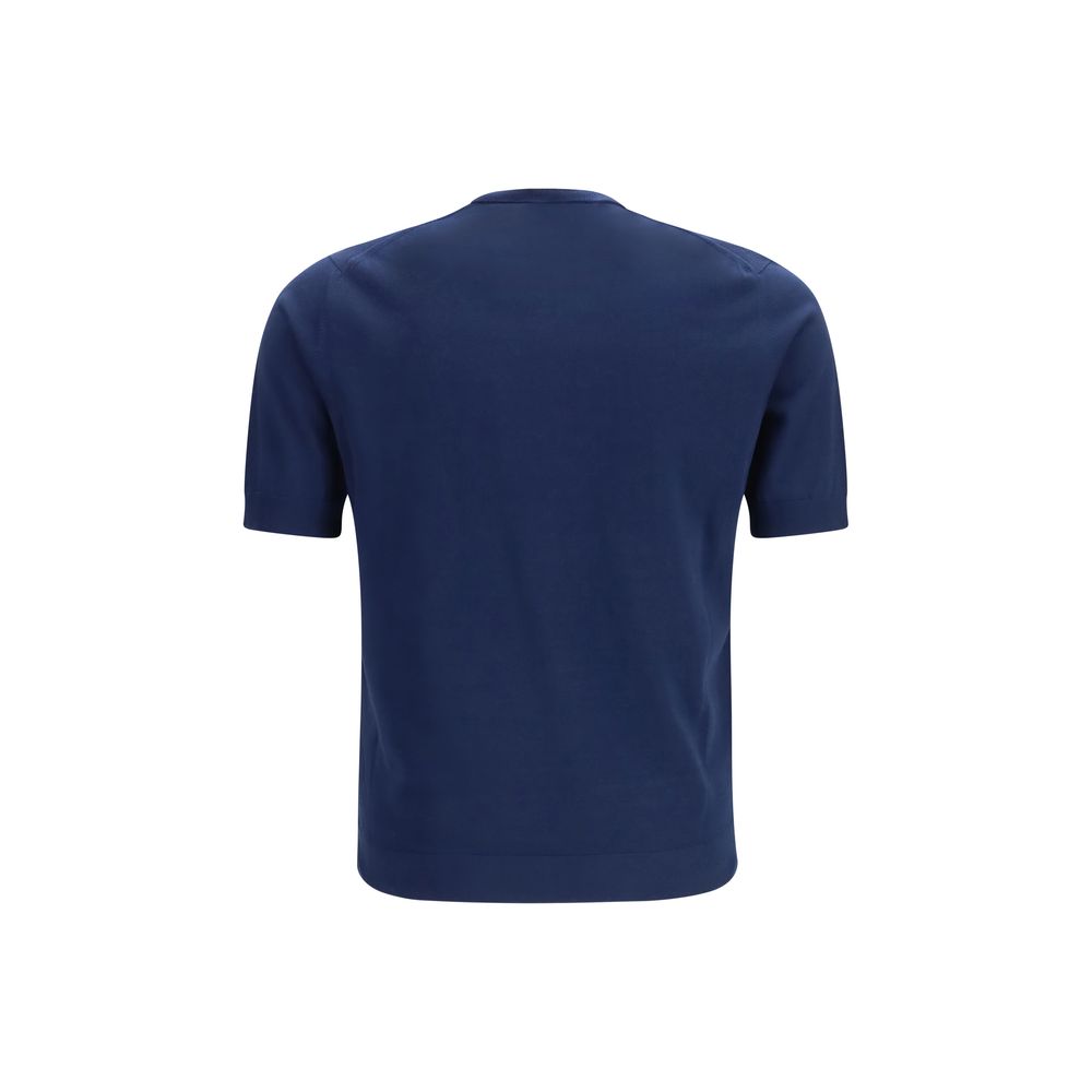 Camiseta de algodón azul de Prada
