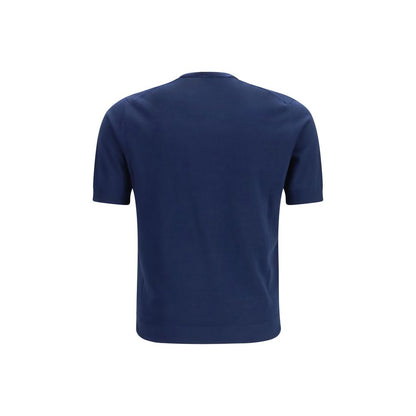 Camiseta de algodón azul de Prada