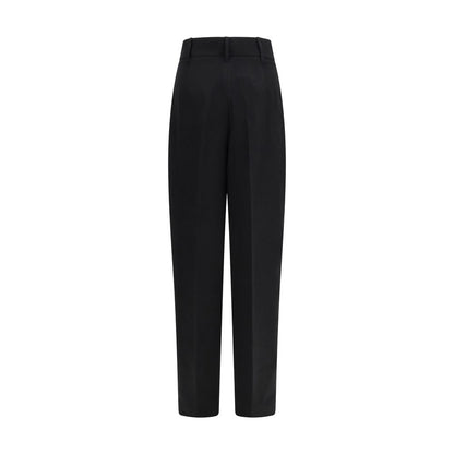 Pantalones de lino negros Max Mara