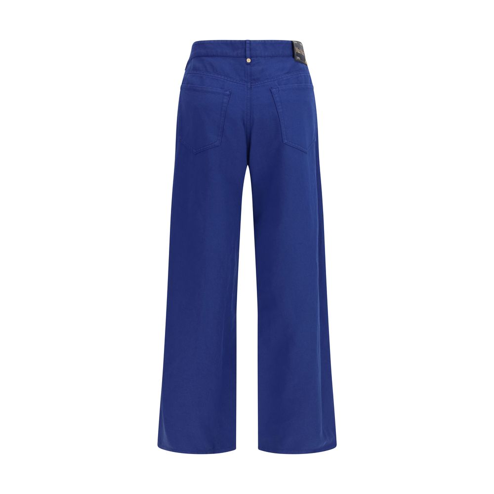 Pantalones informales de algodón azules 'S Max Mara