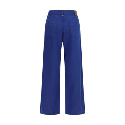 Pantalones informales de algodón azules 'S Max Mara