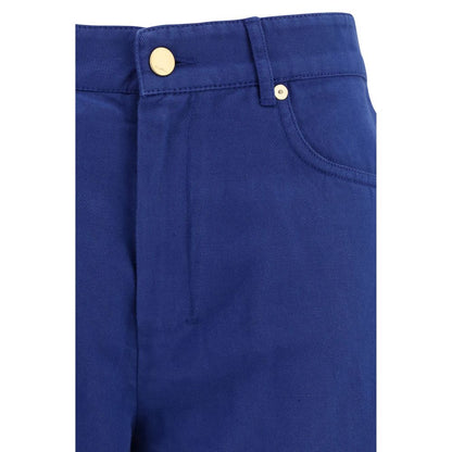 Pantalones informales de algodón azules 'S Max Mara