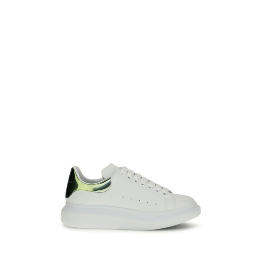 Zapatillas de plataforma de piel de becerro blanca Bos Taurus de Alexander McQueen