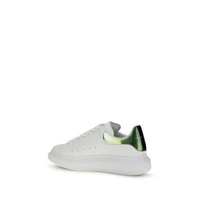 Zapatillas de plataforma de piel de becerro blanca Bos Taurus de Alexander McQueen