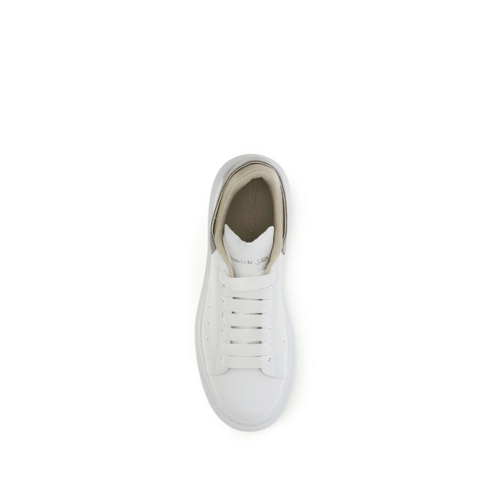 Alexander McQueen Baskets Chunky en Cuir de Veau Blanc Bos Taurus