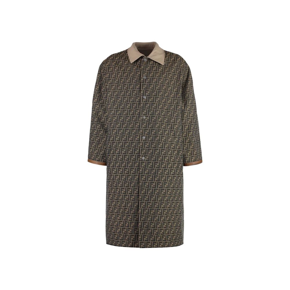 Abrigo Fendi de algodón beige