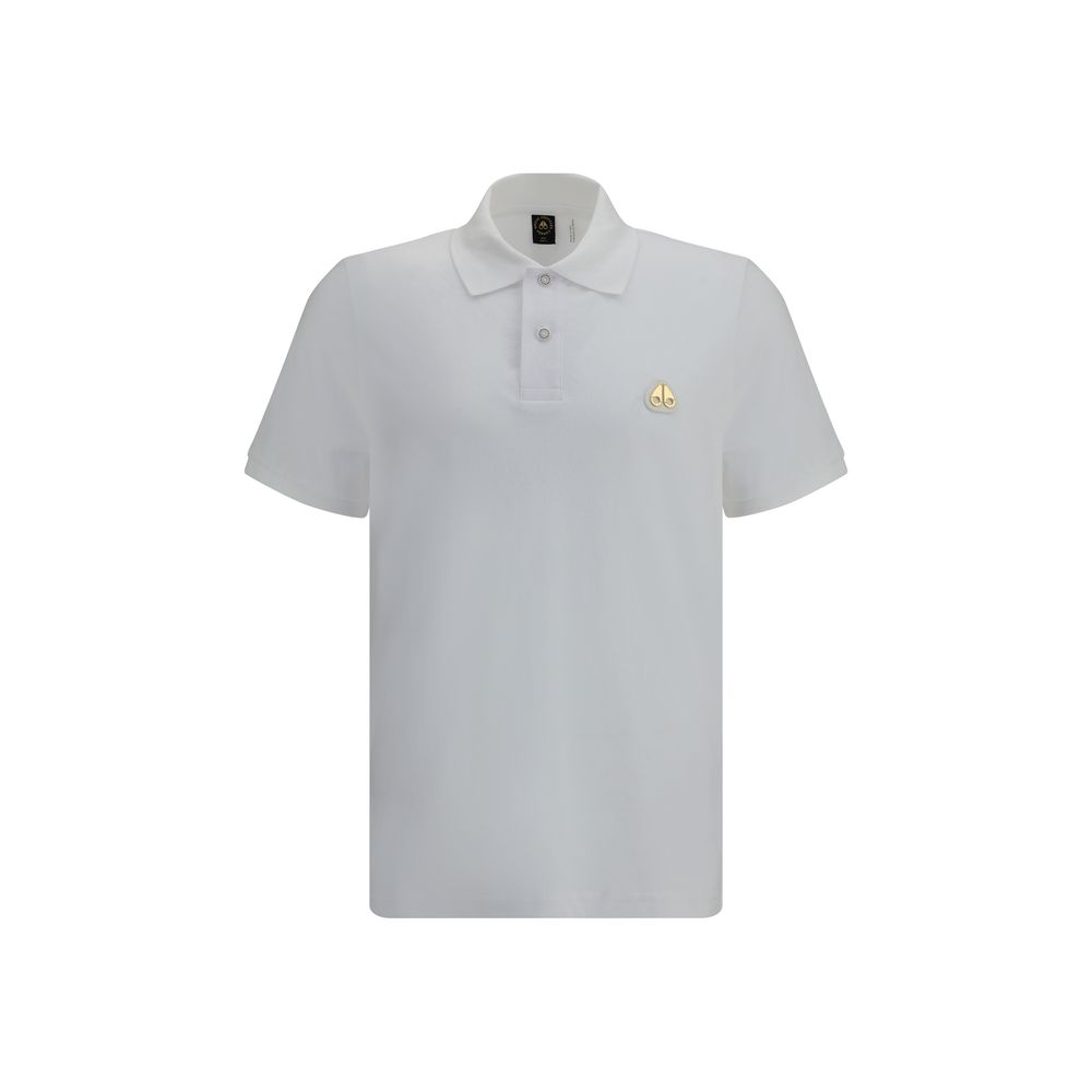 Polo de algodón blanco Moose Knuckles