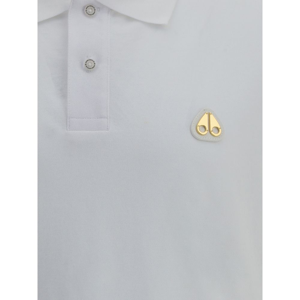 Polo de algodón blanco Moose Knuckles