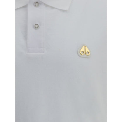 Polo de algodón blanco Moose Knuckles