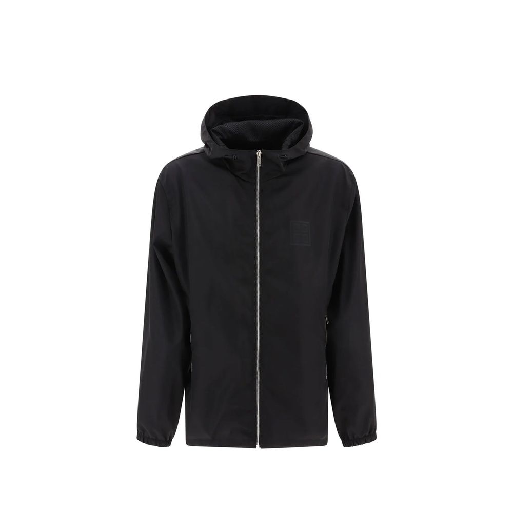 Givenchy Chaqueta Shell De Nylon Negra - Protección Exterior