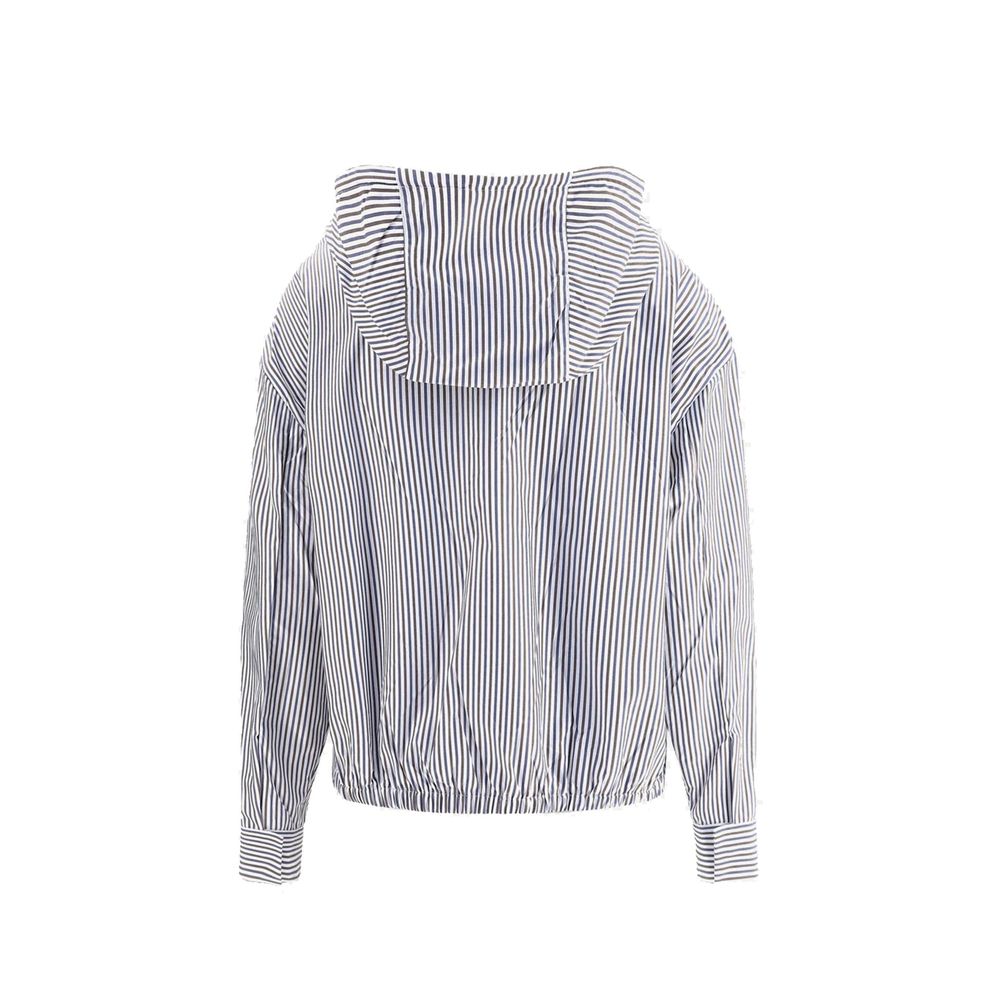 Prada Women's Blue Lightweight Polyamide Shell Jacket