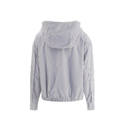 Prada Women's Blue Lightweight Polyamide Shell Jacket