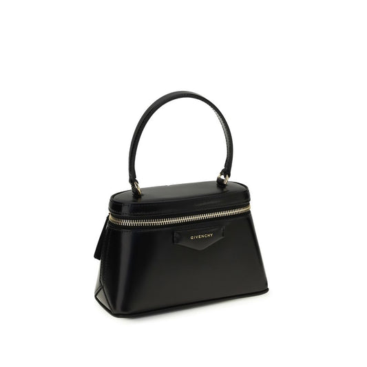 Bolso Negro De Cuero De Becerro Givenchy Bos Taurus