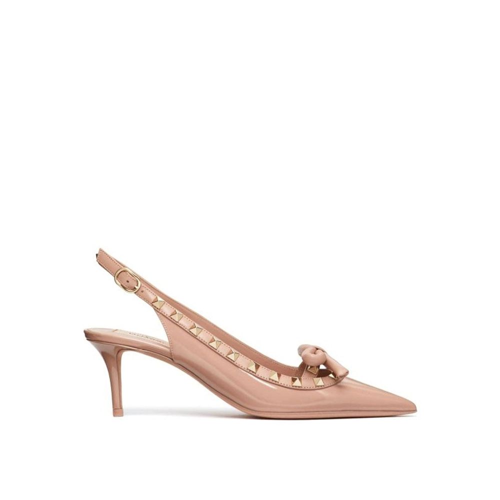 Valentino Garavani Beige Leather High Heel Pumps