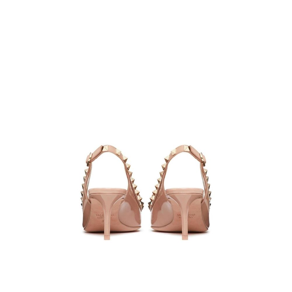 Valentino Garavani Beige Leather High Heel Pumps