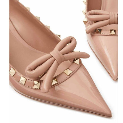 Valentino Garavani Beige Leather High Heel Pumps