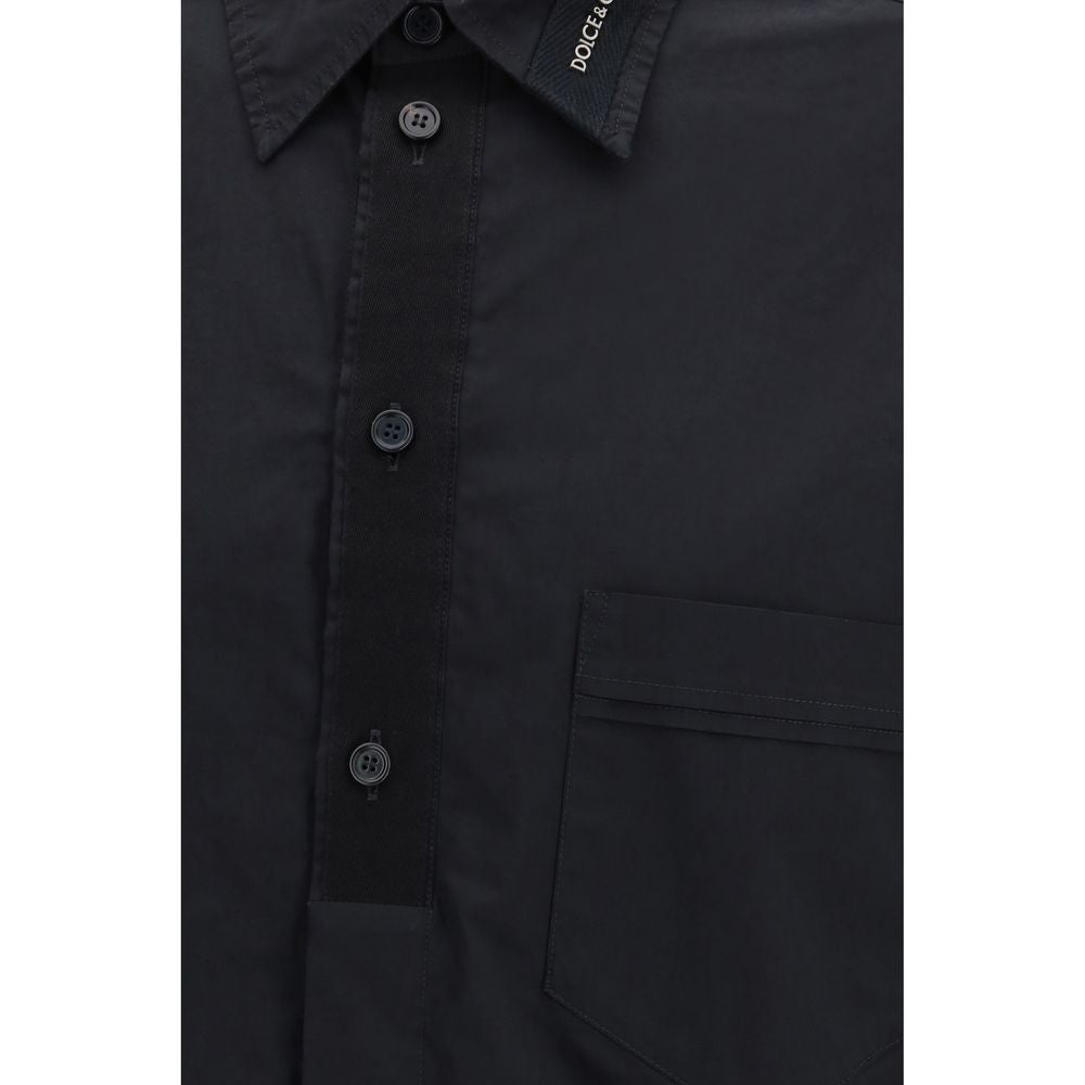 Chemise noire en coton Dolce & Gabbana