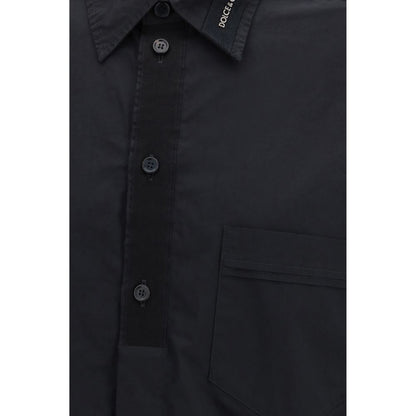 Chemise noire en coton Dolce & Gabbana