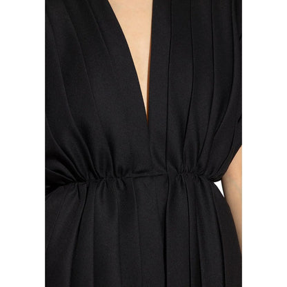 Vestido de cóctel de lana negro Gucci