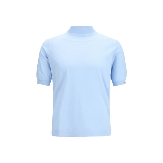 Sudadera de algodón azul Prada