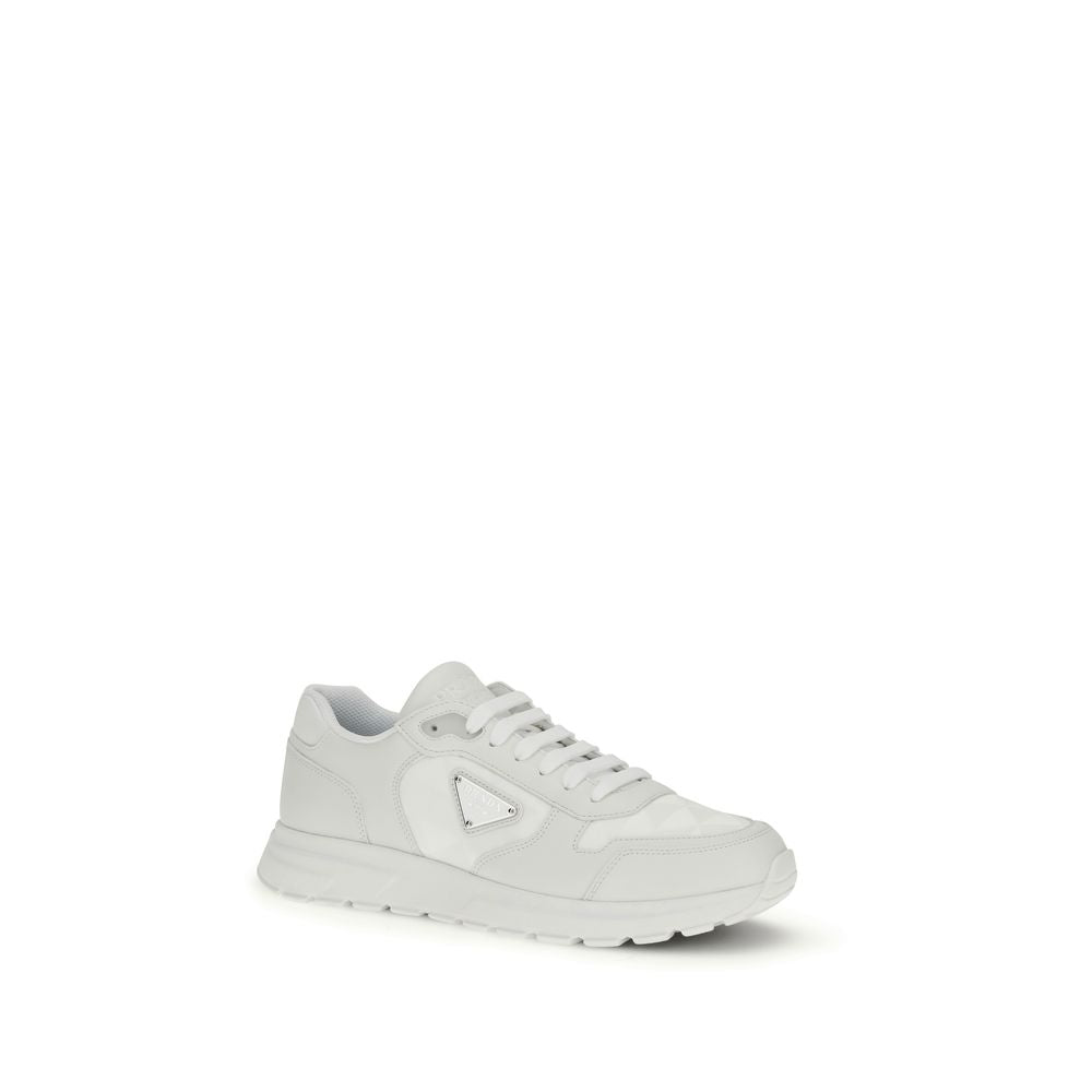 Prada Recycled Polyamide White Sneakers