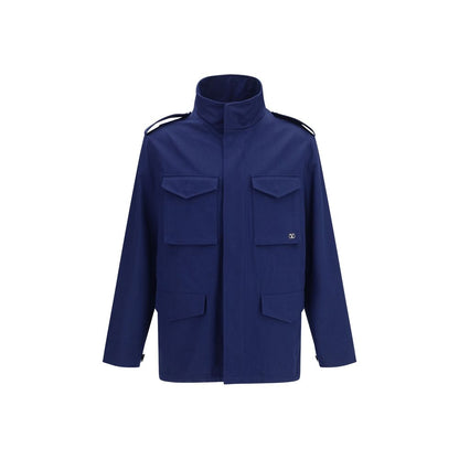 Abrigo de algodón azul de Valentino Garavani