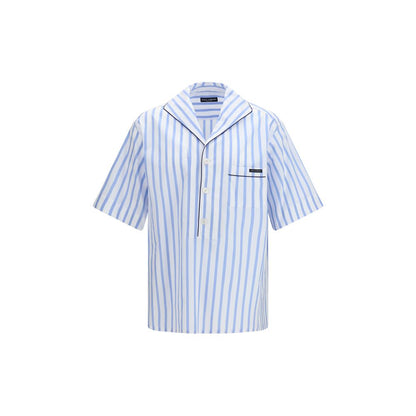 Chemise en coton à imprimé multicolore Dolce & Gabbana}