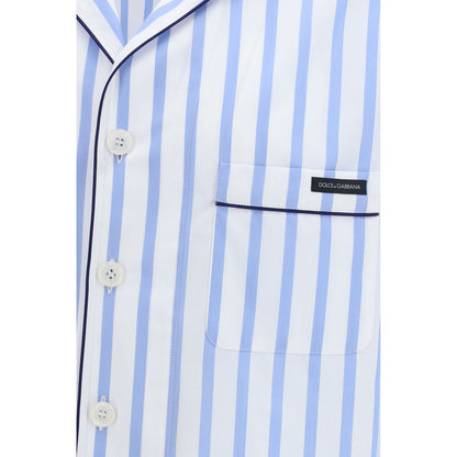 Chemise en coton à imprimé multicolore Dolce & Gabbana}