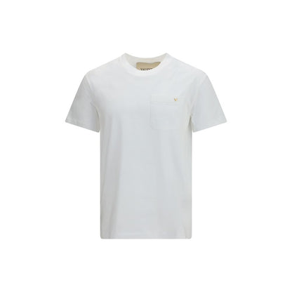 Valentino Garavani VGold Collection White Cotton T-Shirt