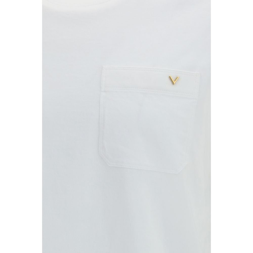 Valentino Garavani VGold Collection White Cotton T-Shirt