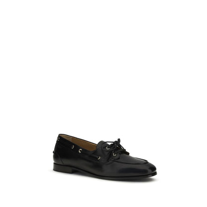 Mocasines sin cordones Bally de piel de búfalo negra