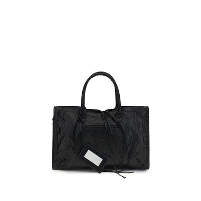 Bolso de Hombro Balenciaga Negro Cordero Ovis Aries Aries