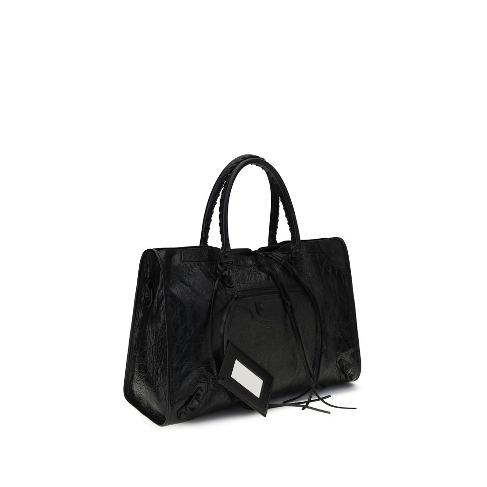 Bolso de Hombro Balenciaga Negro Cordero Ovis Aries Aries