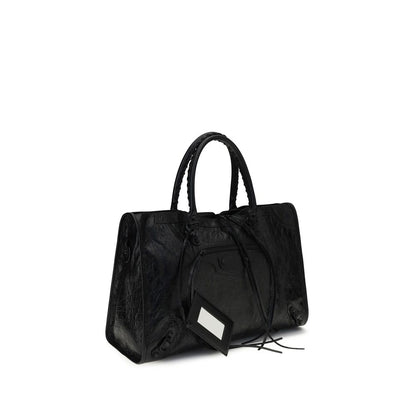 Bolso de Hombro Balenciaga Negro Cordero Ovis Aries Aries
