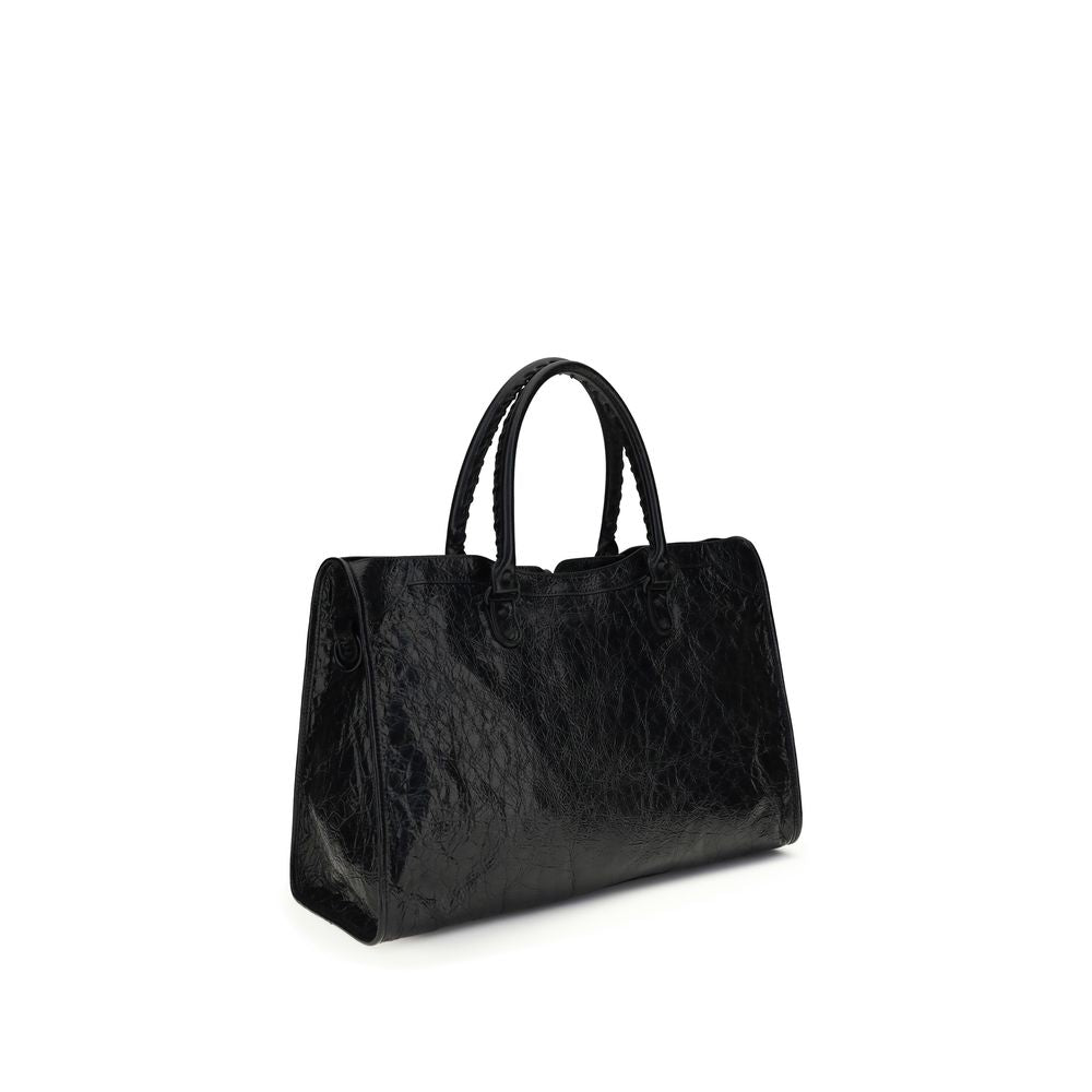 Bolso de Hombro Balenciaga Negro Cordero Ovis Aries Aries