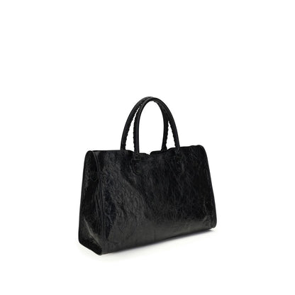 Bolso de Hombro Balenciaga Negro Cordero Ovis Aries Aries