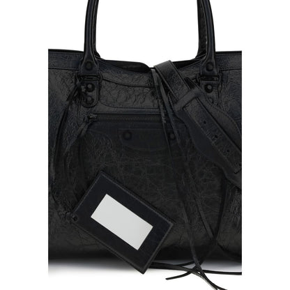 Bolso de Hombro Balenciaga Negro Cordero Ovis Aries Aries