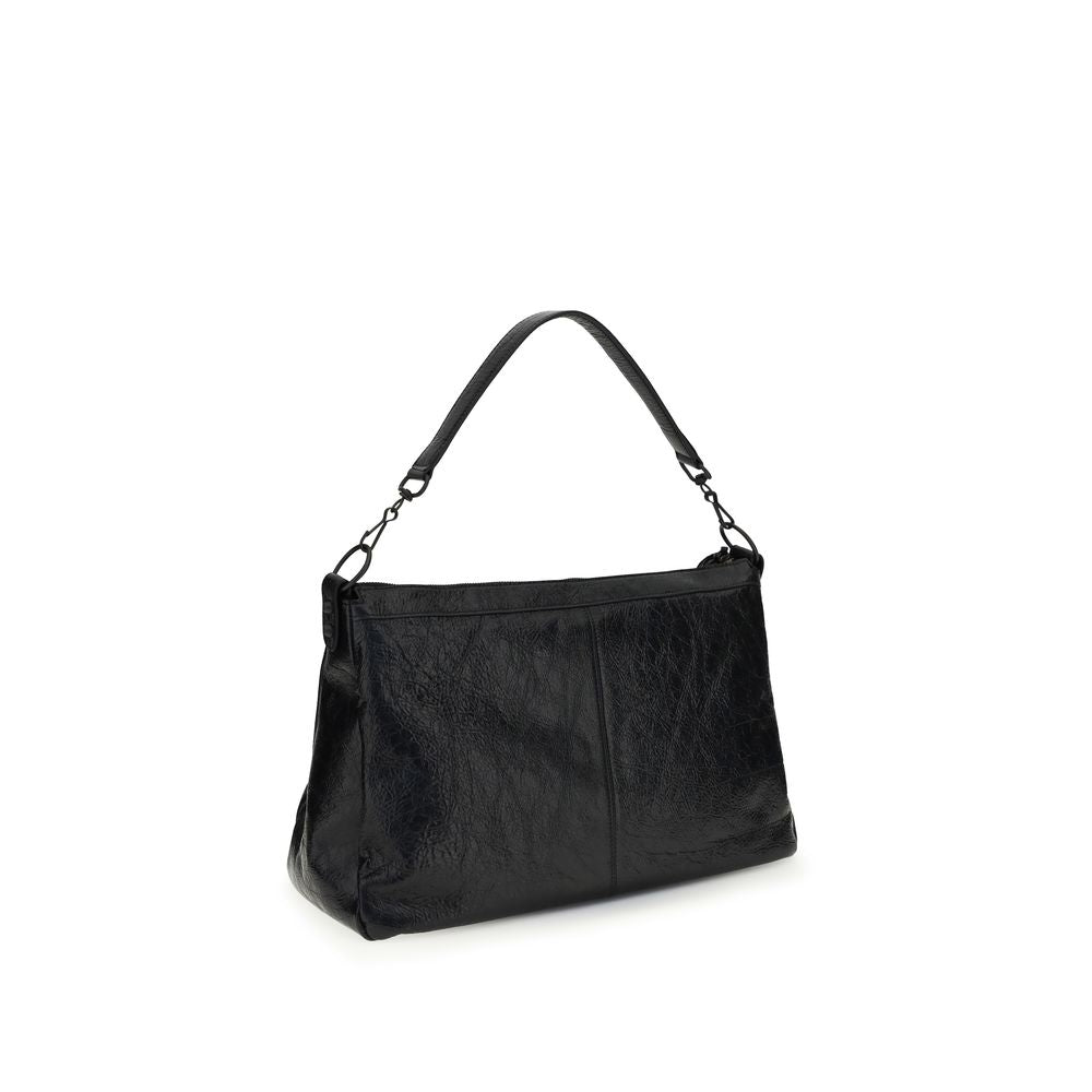 Bolso de Hombro Balenciaga Negro Cordero Ovis Aries Aries